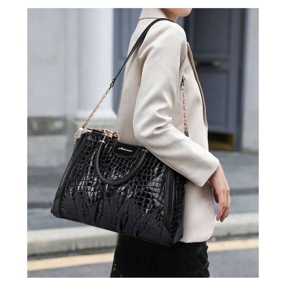 AlliLuxe Exotic Leather Shoulderbag