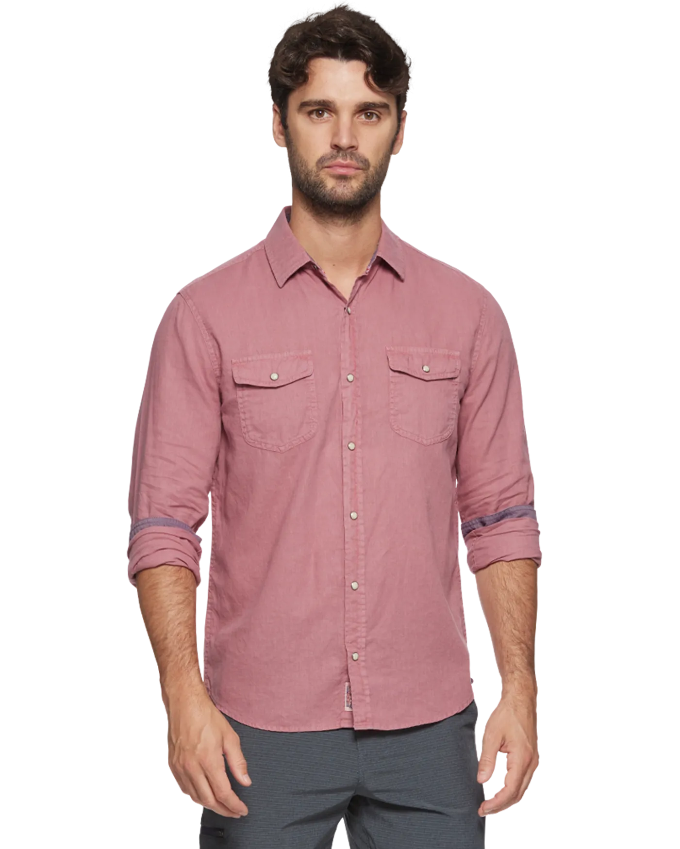 AVALON GARMENT-DYED LINEN SHIRT