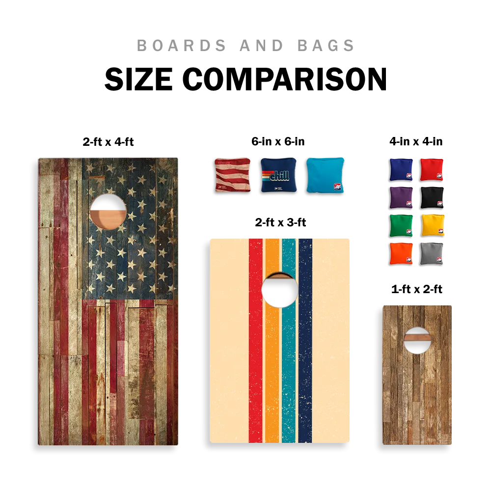 Betsy Ross Flag Sig Pro Cornhole Boards