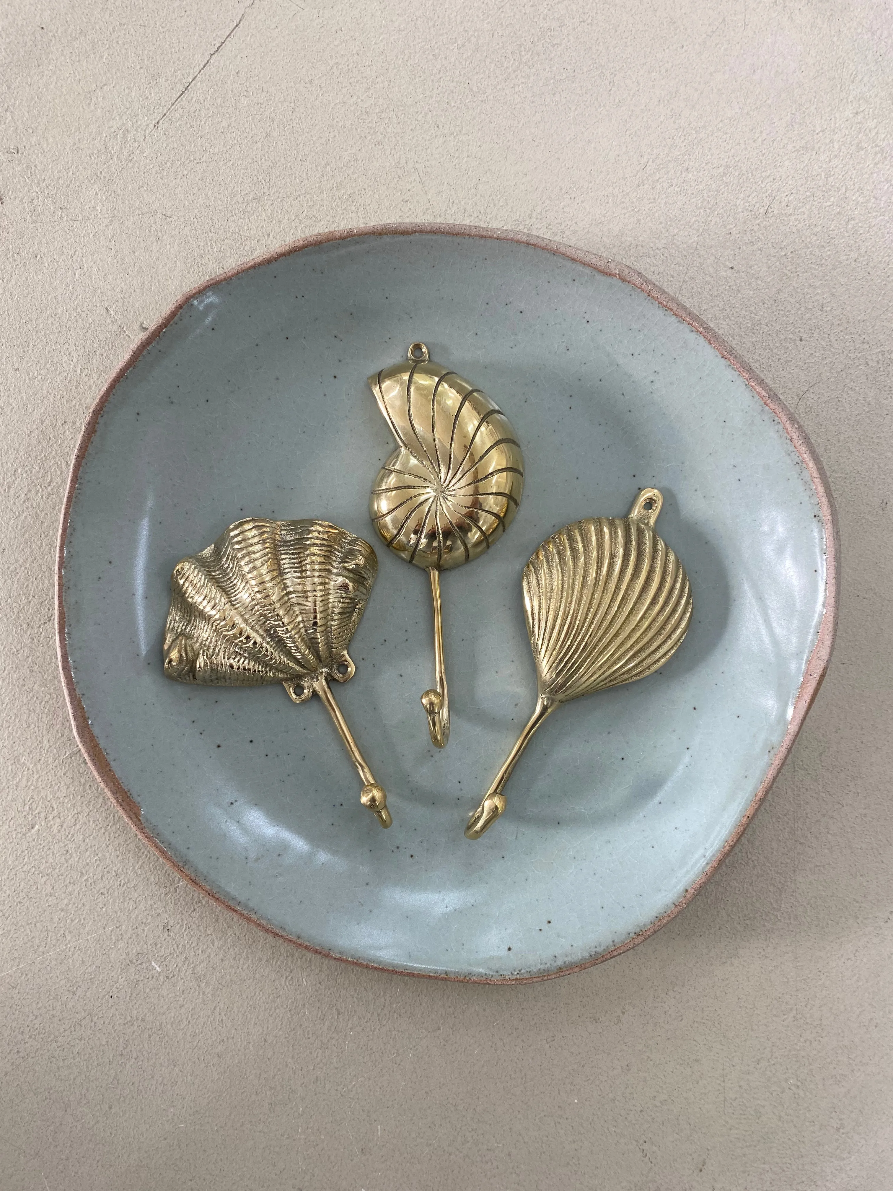 Brass Clam Wall Hook