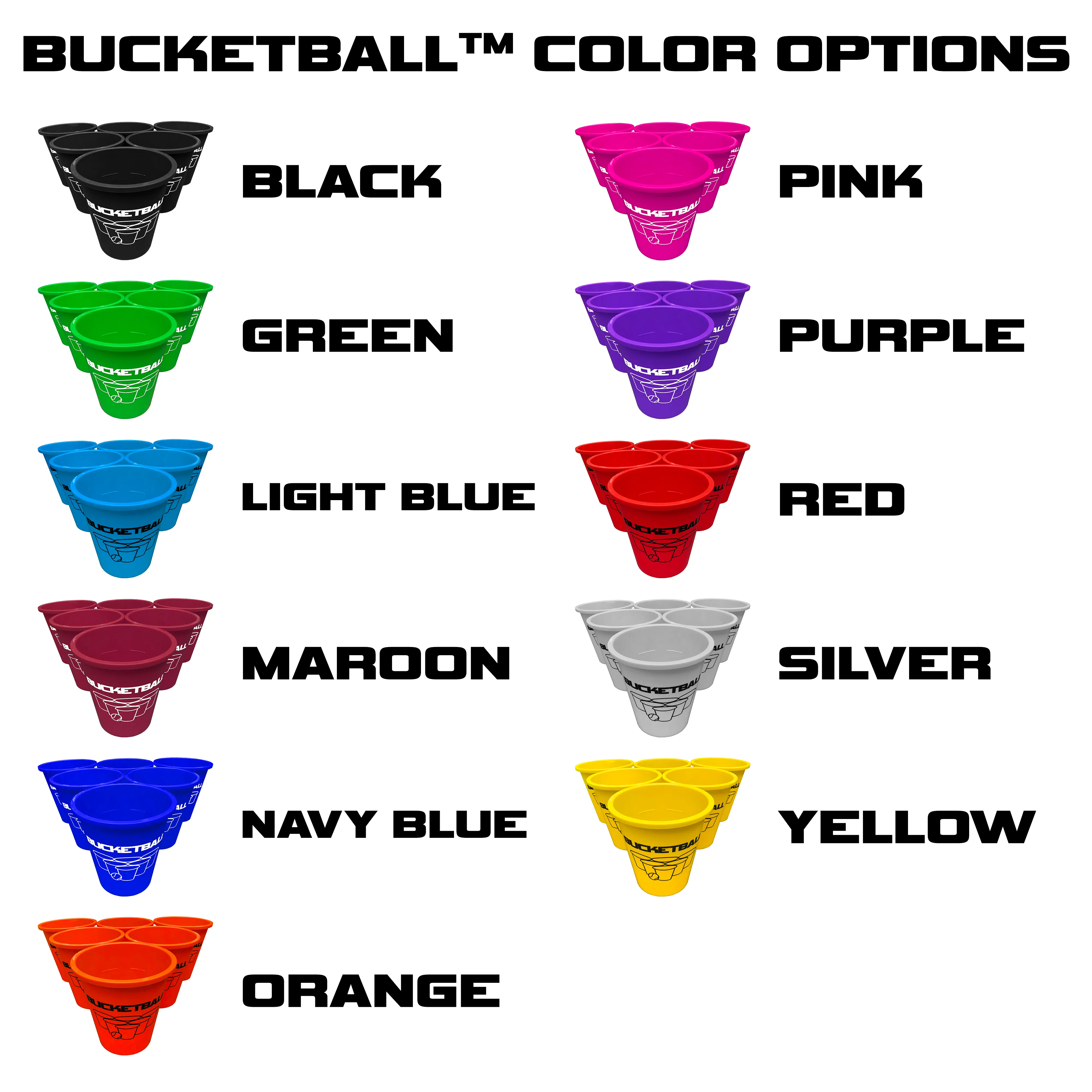 BucketBall - Team Color Edition - Party Pack (Light Blue/Light Blue)