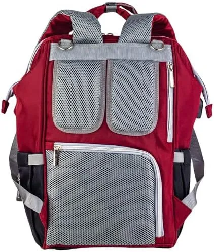 Burgundy LeQueen Baby Diaper Bag