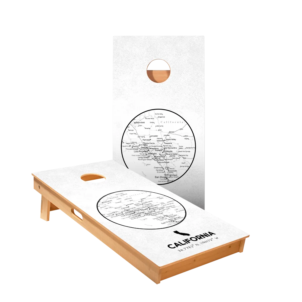 California State Map Star Cornhole Boards