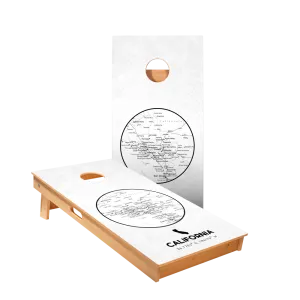 California State Map Star Cornhole Boards