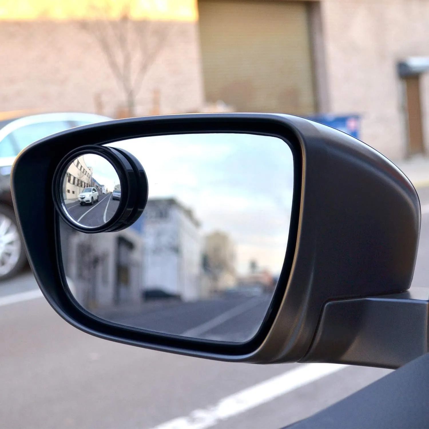 Car Blind Spot Side Mirror Round HD Glass Blindspot Mirror Convex Rear View Mirror,Car Mirror Accessories Suitable to All Cars, Frameless Design (2 Pcs Set)