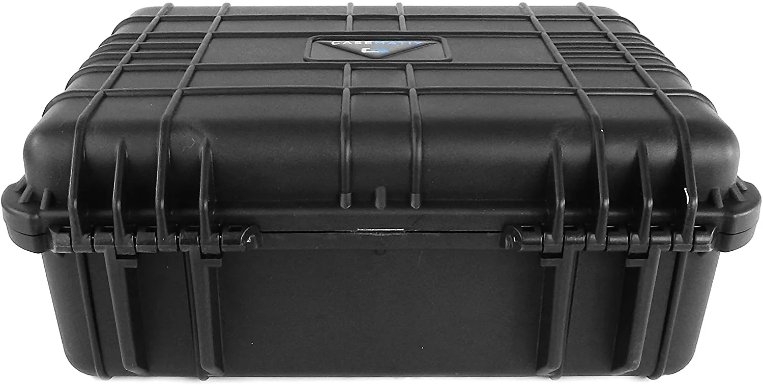 CASEMATIX Waterproof Travel Case Compatible with Polaroid Lab Printer and Accessories - Hard Shell Case with Customizable Foam