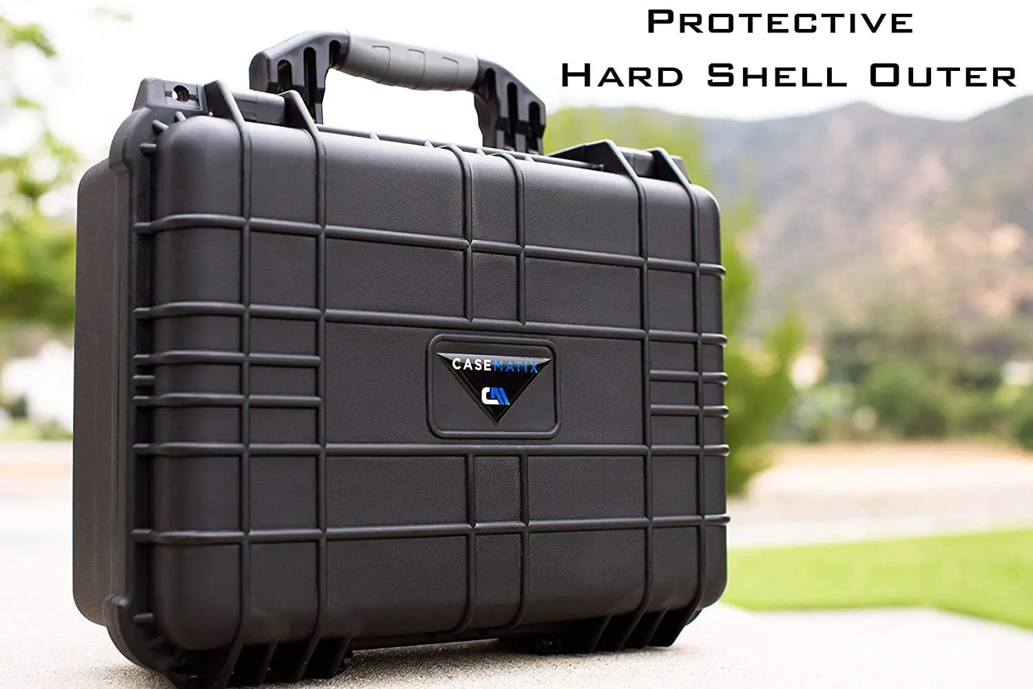 CASEMATIX Waterproof Travel Case Compatible with Polaroid Lab Printer and Accessories - Hard Shell Case with Customizable Foam