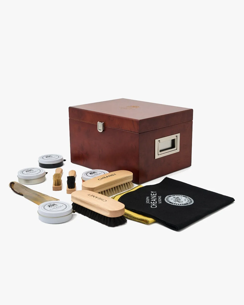 Cheaney Wooden Valet Shoe Care Box