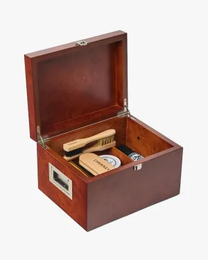 Cheaney Wooden Valet Shoe Care Box