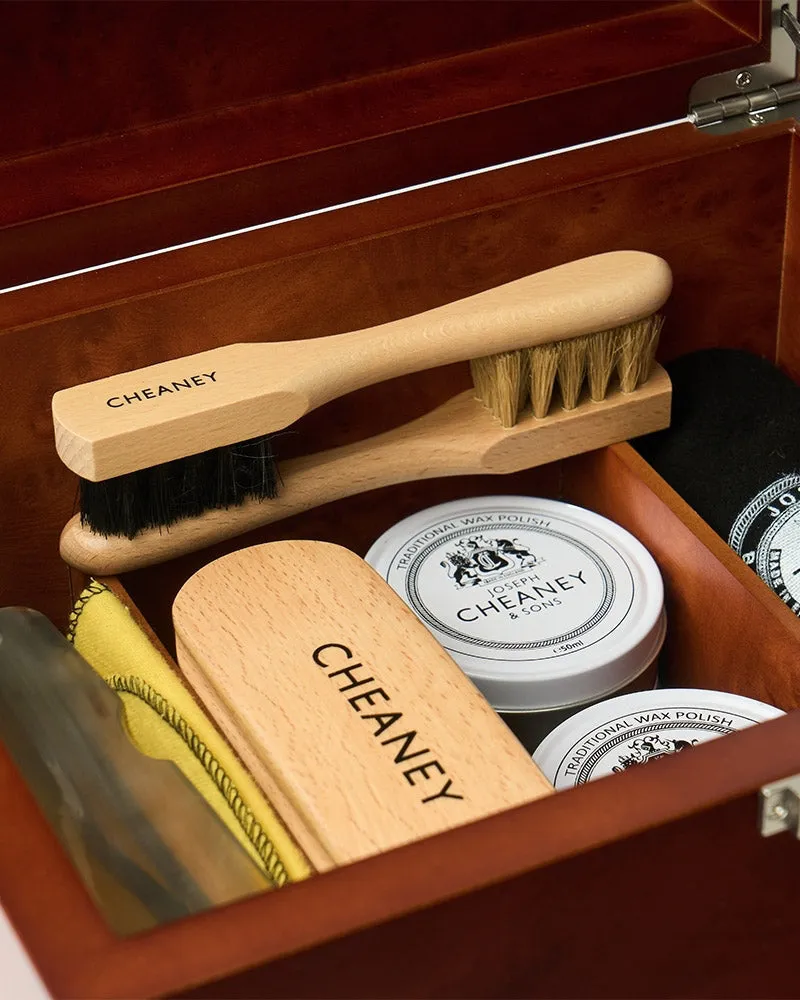 Cheaney Wooden Valet Shoe Care Box