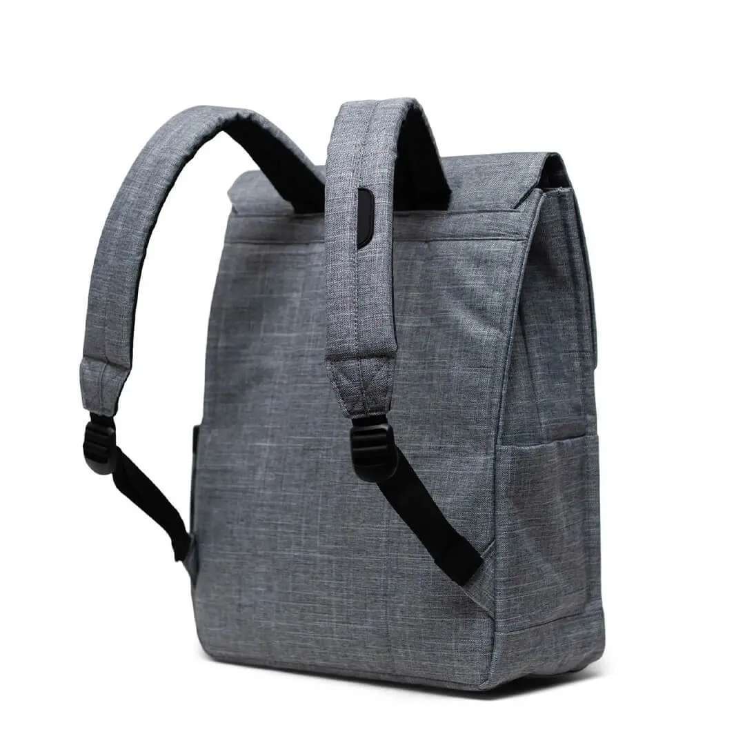 City Backpack - Raven Crosshatch by Herschel