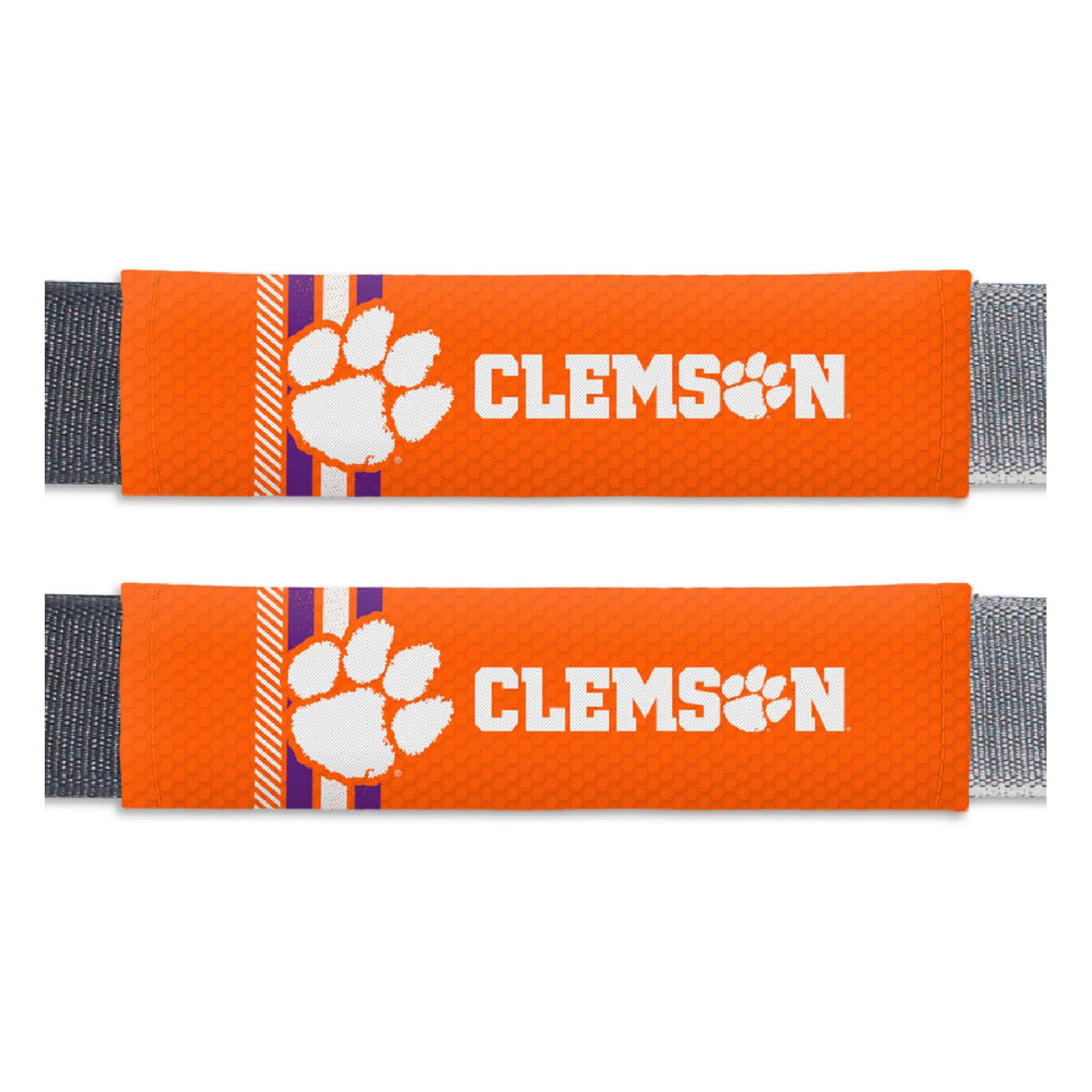 Clemson Tigers Team Color Rally Seatbelt Pad - 2 Pieces