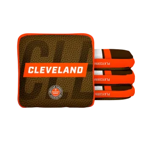 Cleveland Football Gameday Stripes Synergy Edge Cornhole Bags