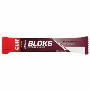 Clif Energy Chews Shot Bloks Black Cherry   50mg Caffiene 60g