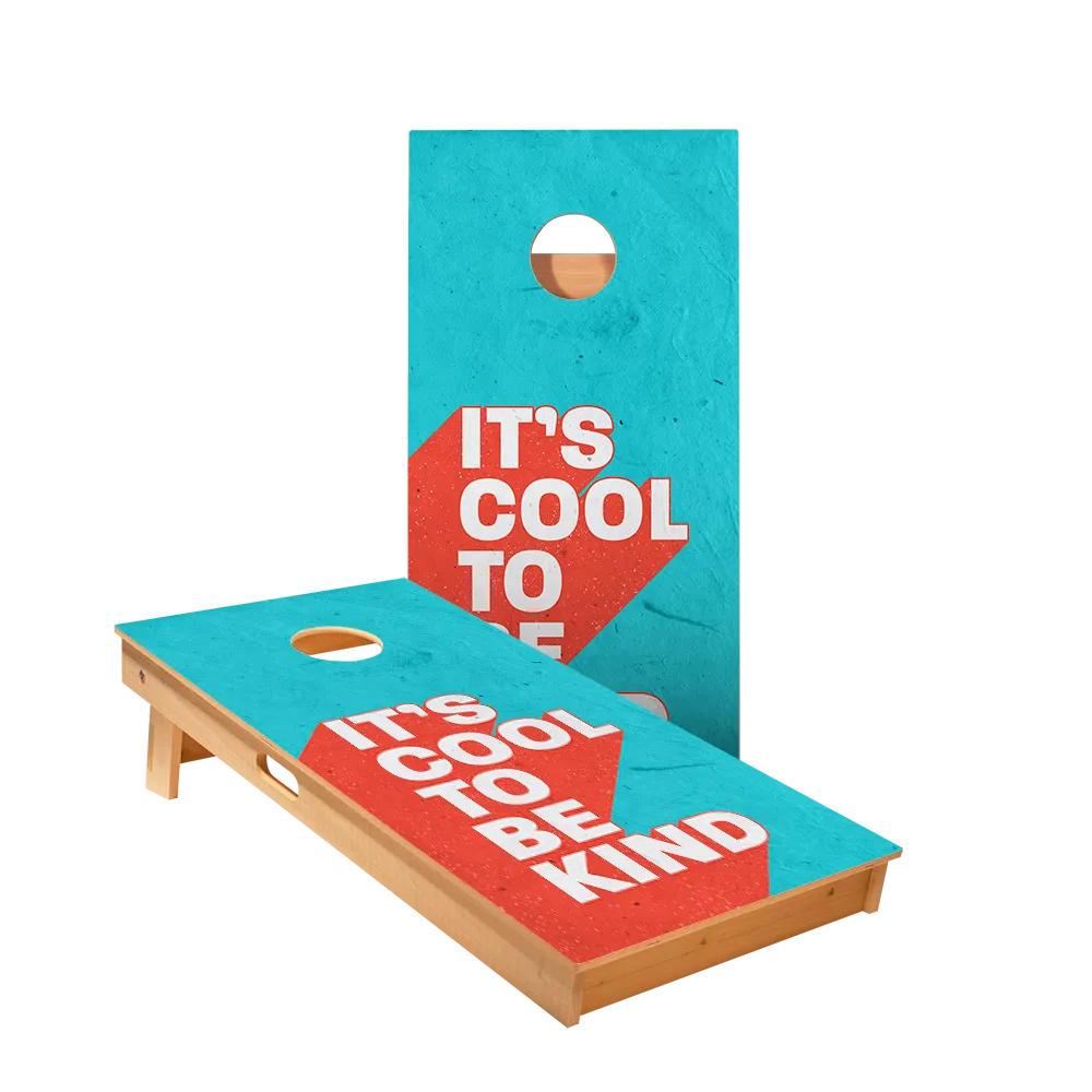 Cool To Be Kind Star Cornhole Boards
