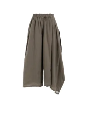 COTTON LAWN GARMENT DYE ELASTIC PANTS