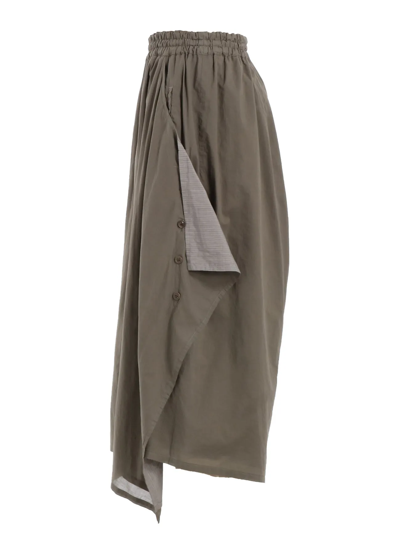 COTTON LAWN GARMENT DYE ELASTIC PANTS
