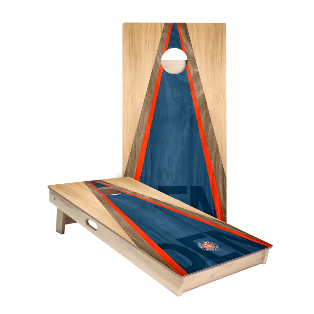 Denver Football Gameday Classic Triangle Star Cornhole Boards