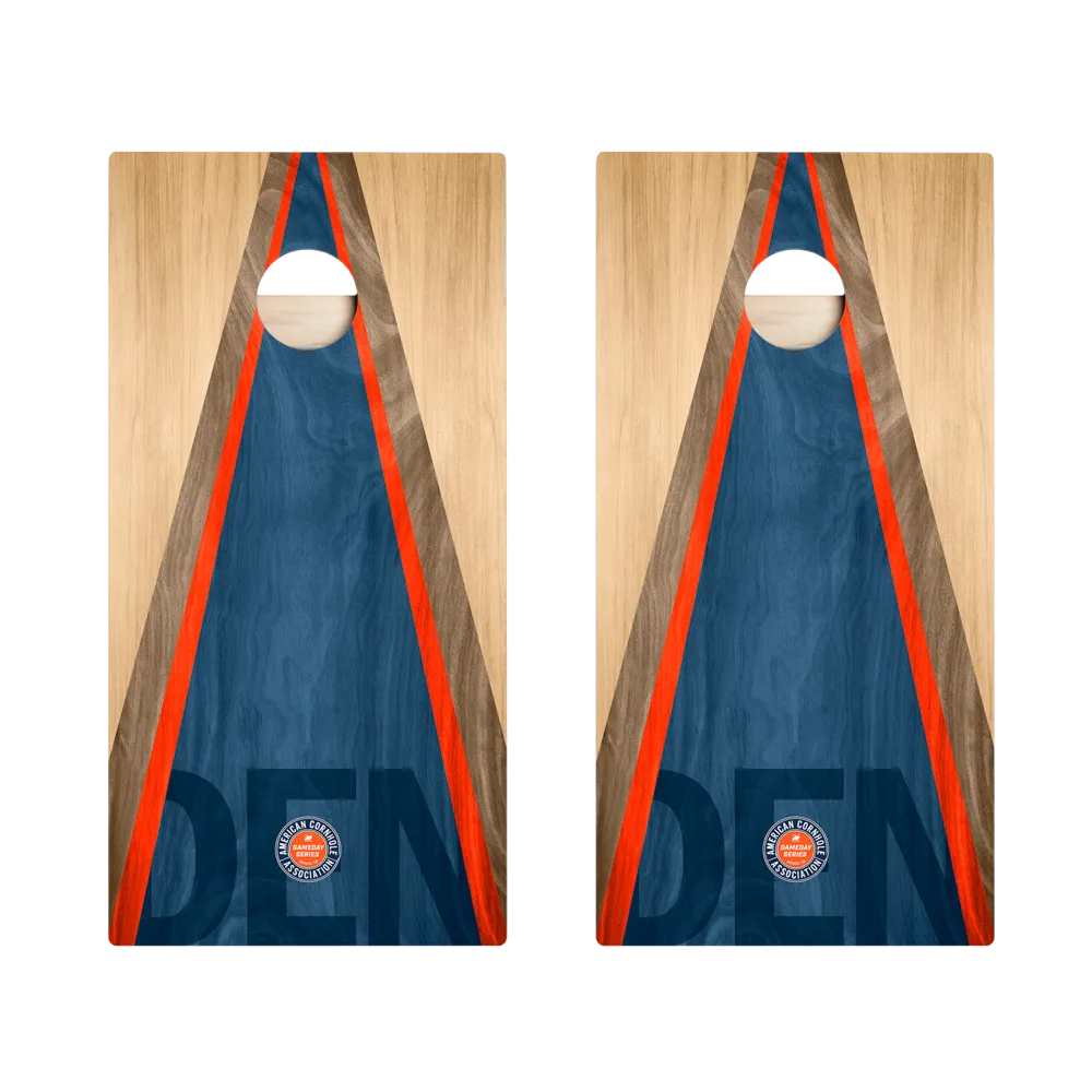 Denver Football Gameday Classic Triangle Star Cornhole Boards