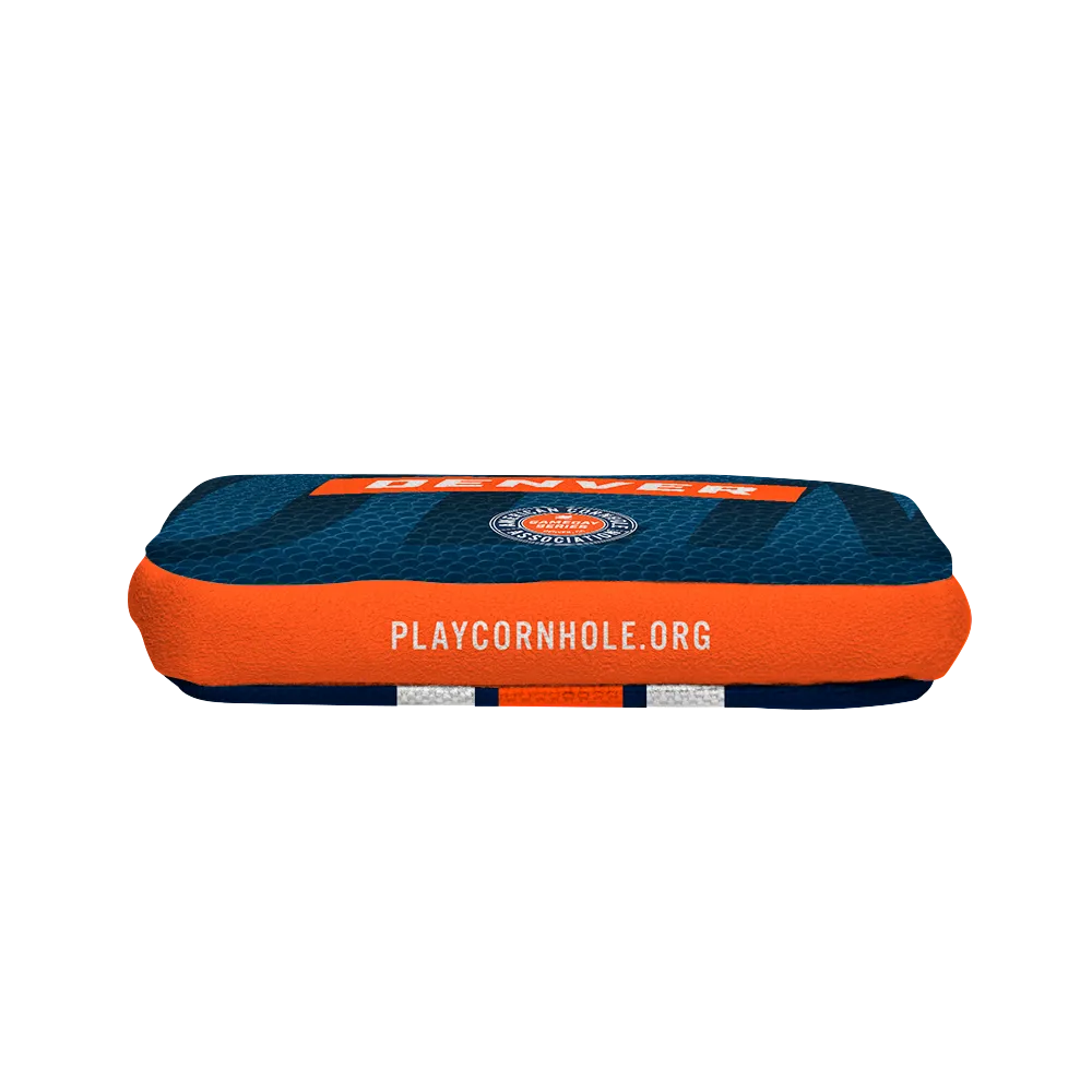 Denver Football Gameday Stripes Synergy Edge Cornhole Bags