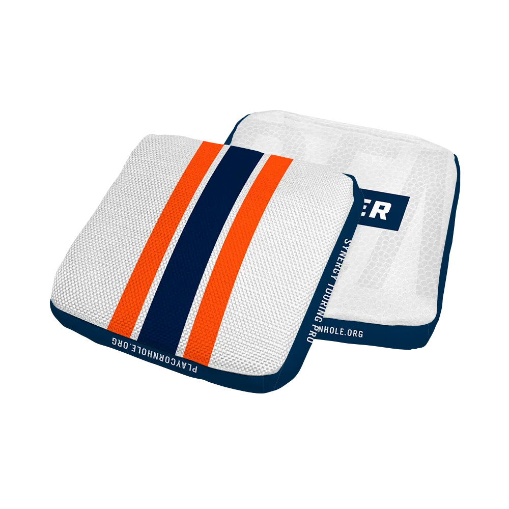 Denver Football Gameday Stripes Synergy Edge Cornhole Bags