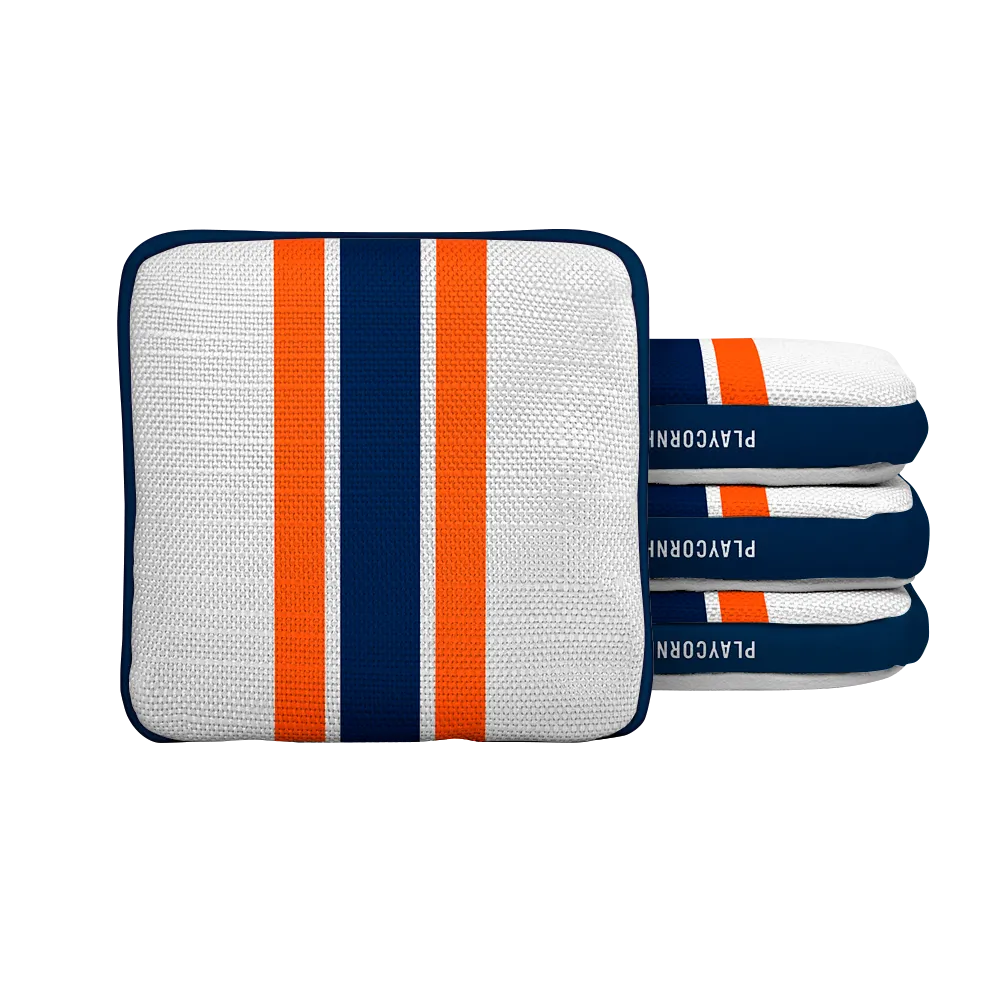Denver Football Gameday Stripes Synergy Edge Cornhole Bags