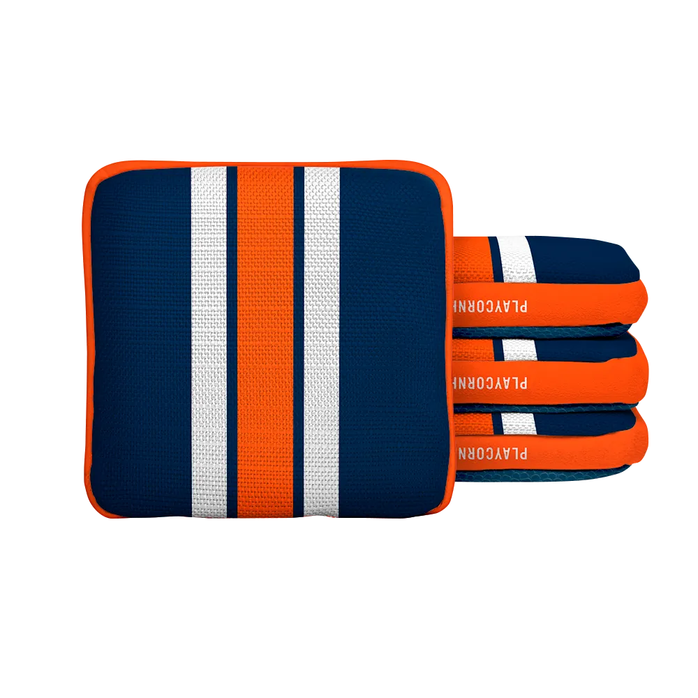 Denver Football Gameday Stripes Synergy Edge Cornhole Bags