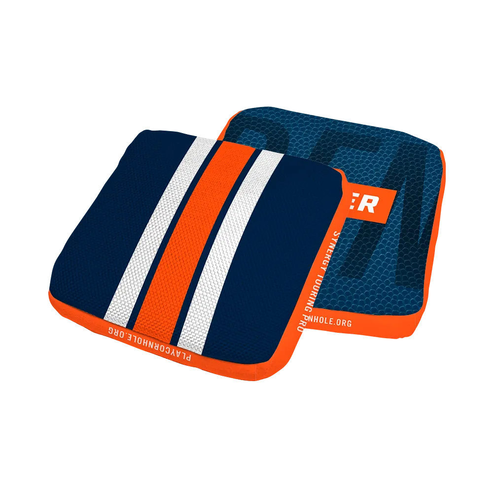 Denver Football Gameday Stripes Synergy Edge Cornhole Bags