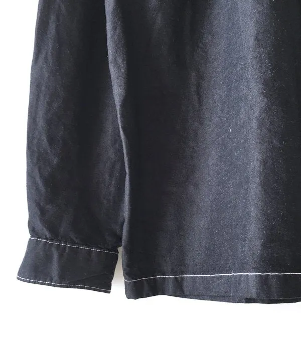 DIGAWEL/GARMENT DYE SHIRT (BLACK)