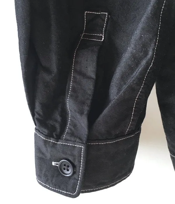 DIGAWEL/GARMENT DYE SHIRT (BLACK)