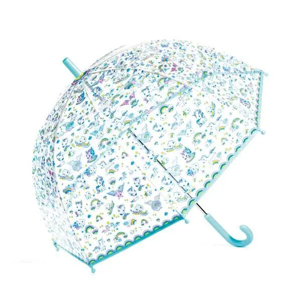 Djeco Kid's Umbrella - Unicorns & Rainbows (Ì)