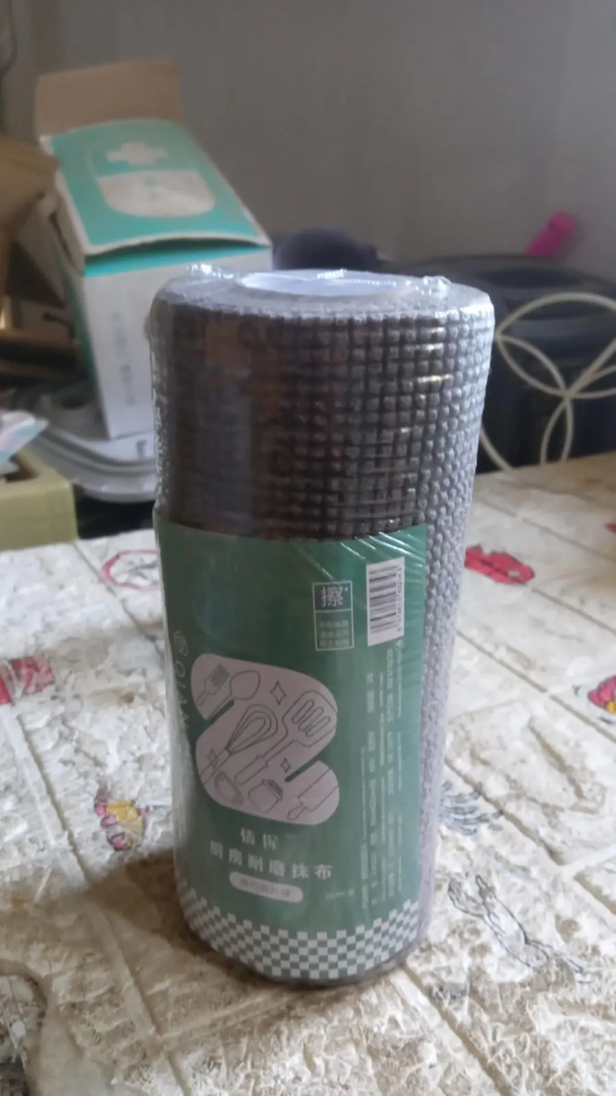 Durable Kitchen Scrub Cloth, Microfiber Cleaning Cloth Roll, Kitchen Wear-Resistant Cloth 2022cm, Multipurpose Cleaning Cloths for Kitchen (1pc)