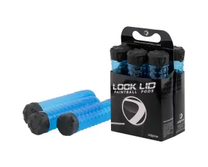 Dye Locklid Paintball Pods - 6 Pack - Cyan Blue