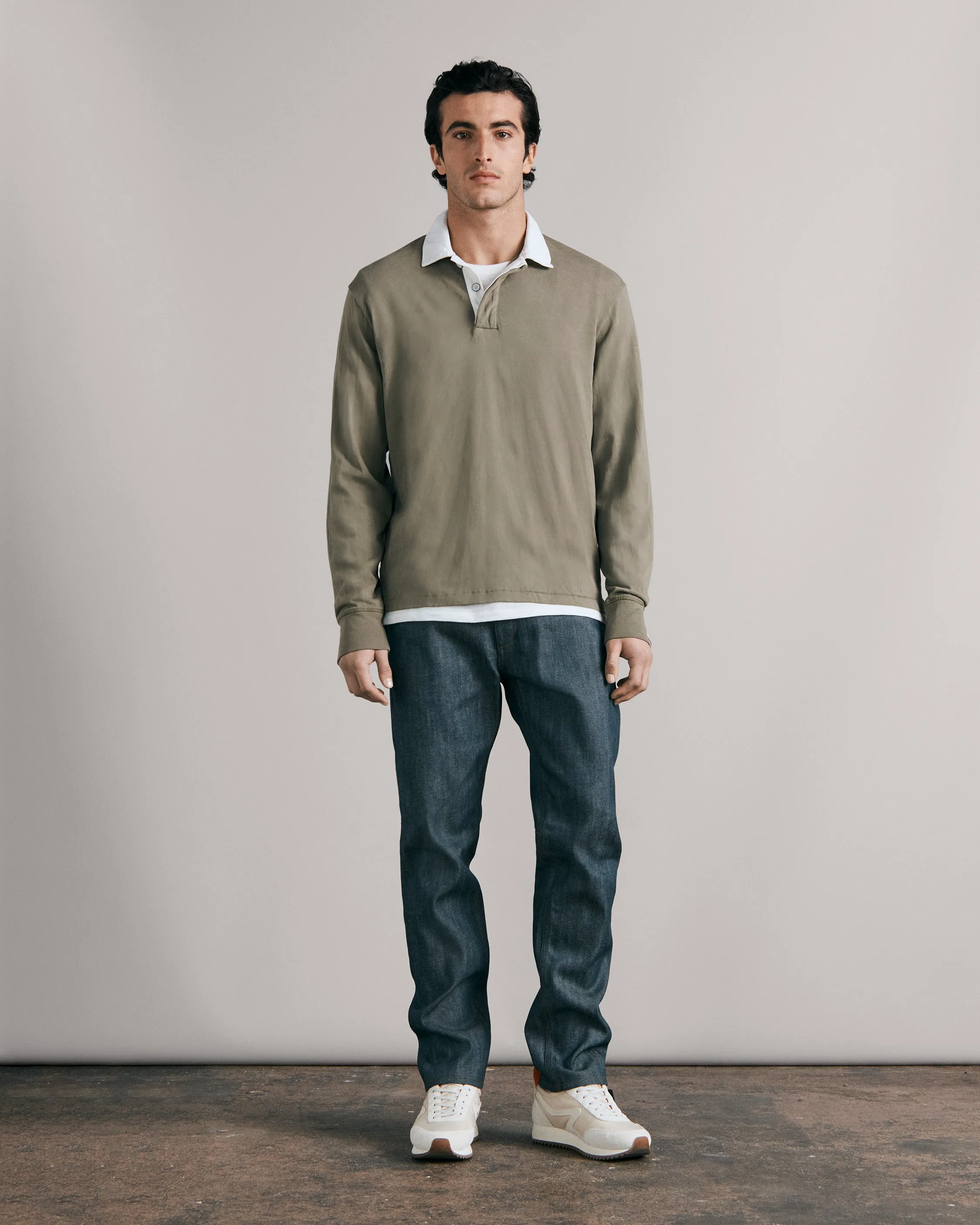 Garment Dye Rugby Polo