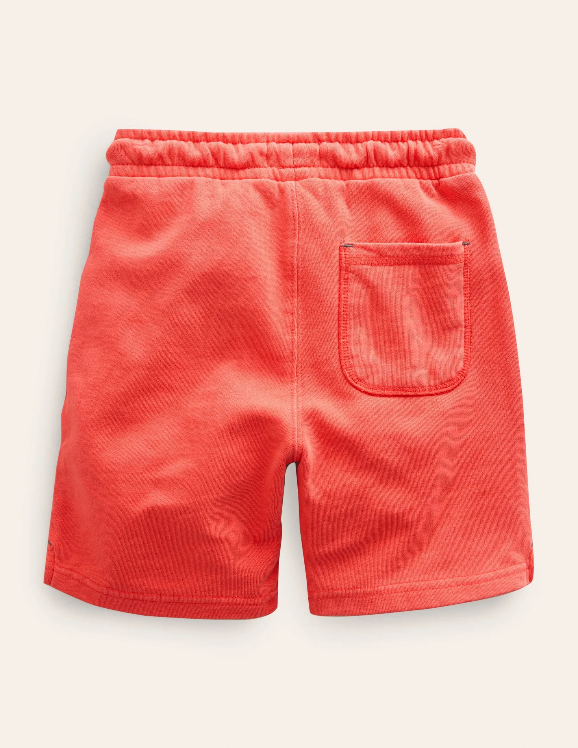 Garment Dye Shorts-Washed Jam Red