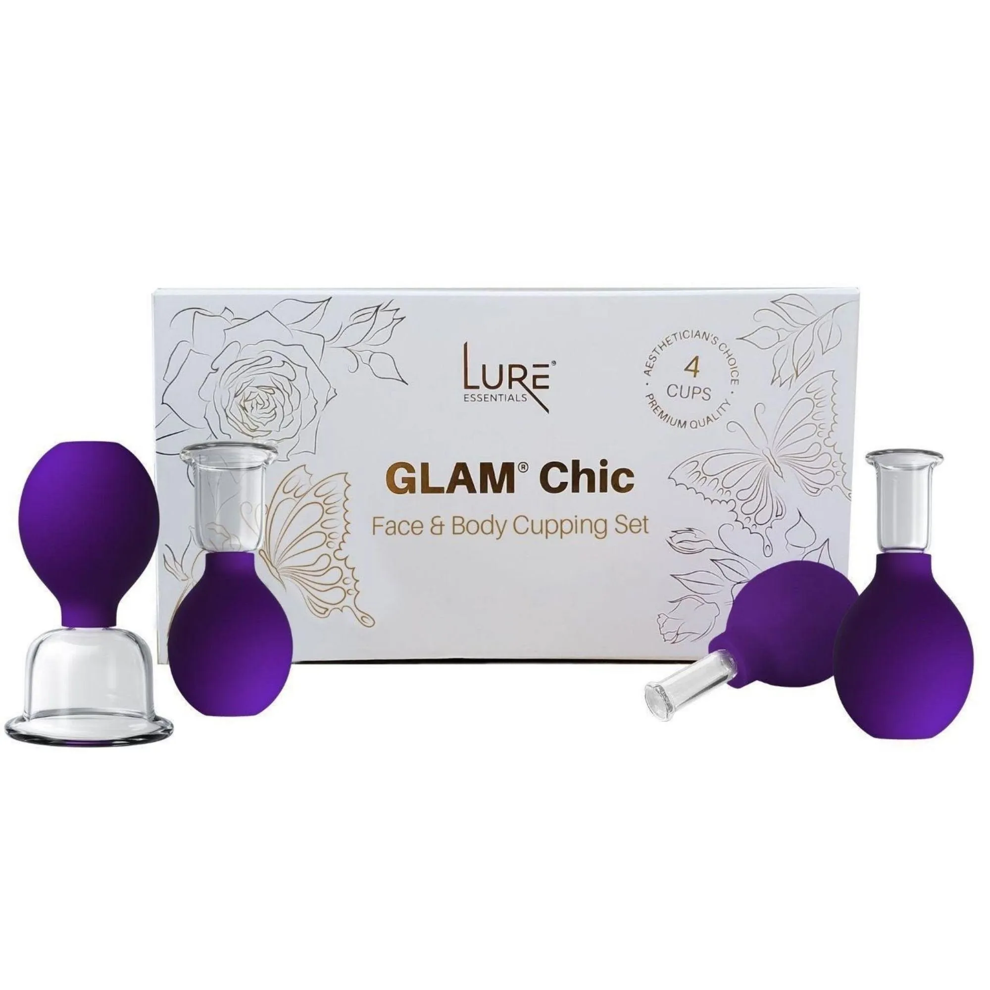 GLAM Chic Professional Face Cupping Set - Purple