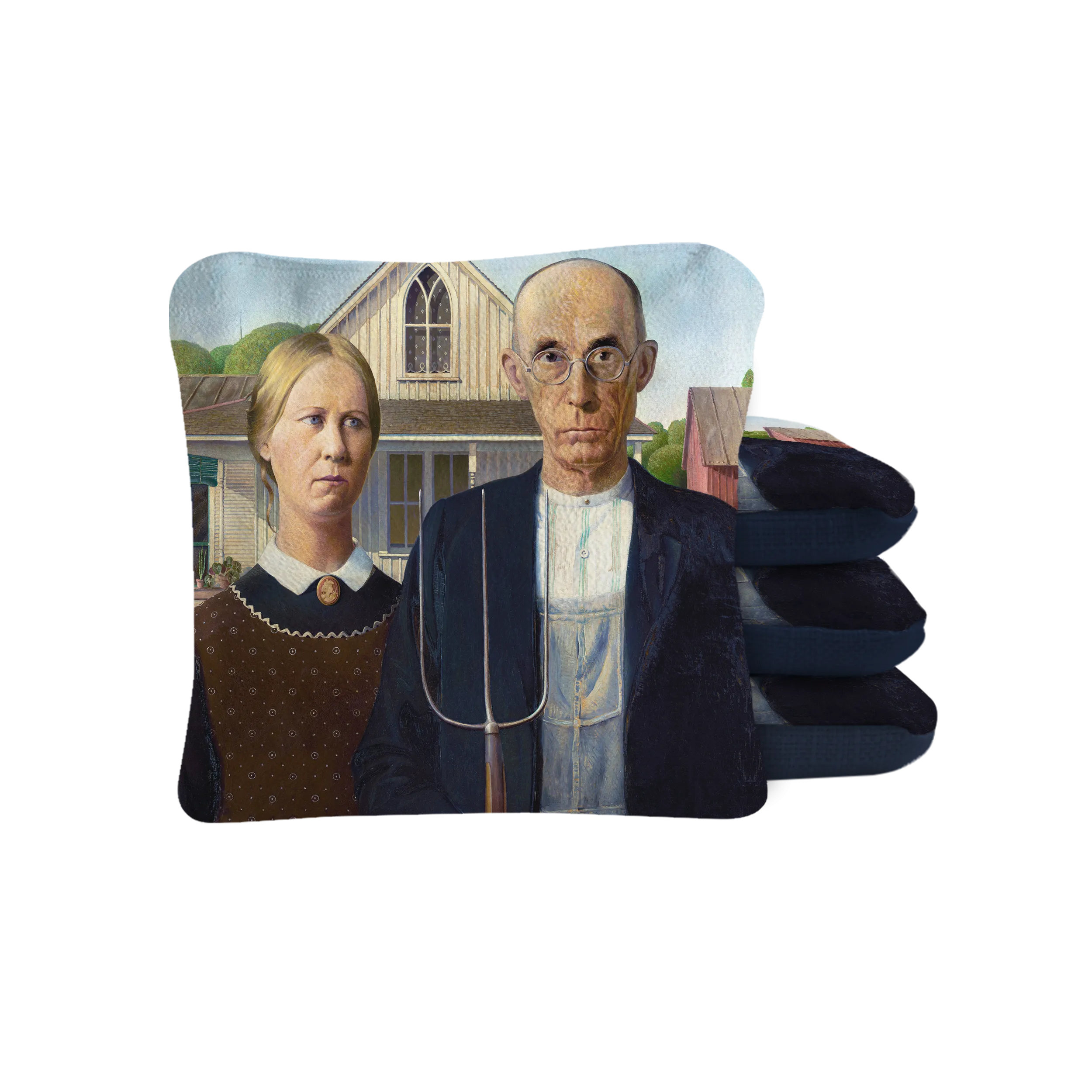 Grant Wood's American Gothic Synergy Pro Cornhole Bags
