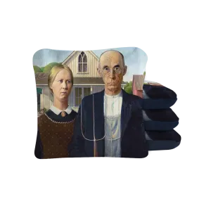 Grant Wood's American Gothic Synergy Pro Cornhole Bags