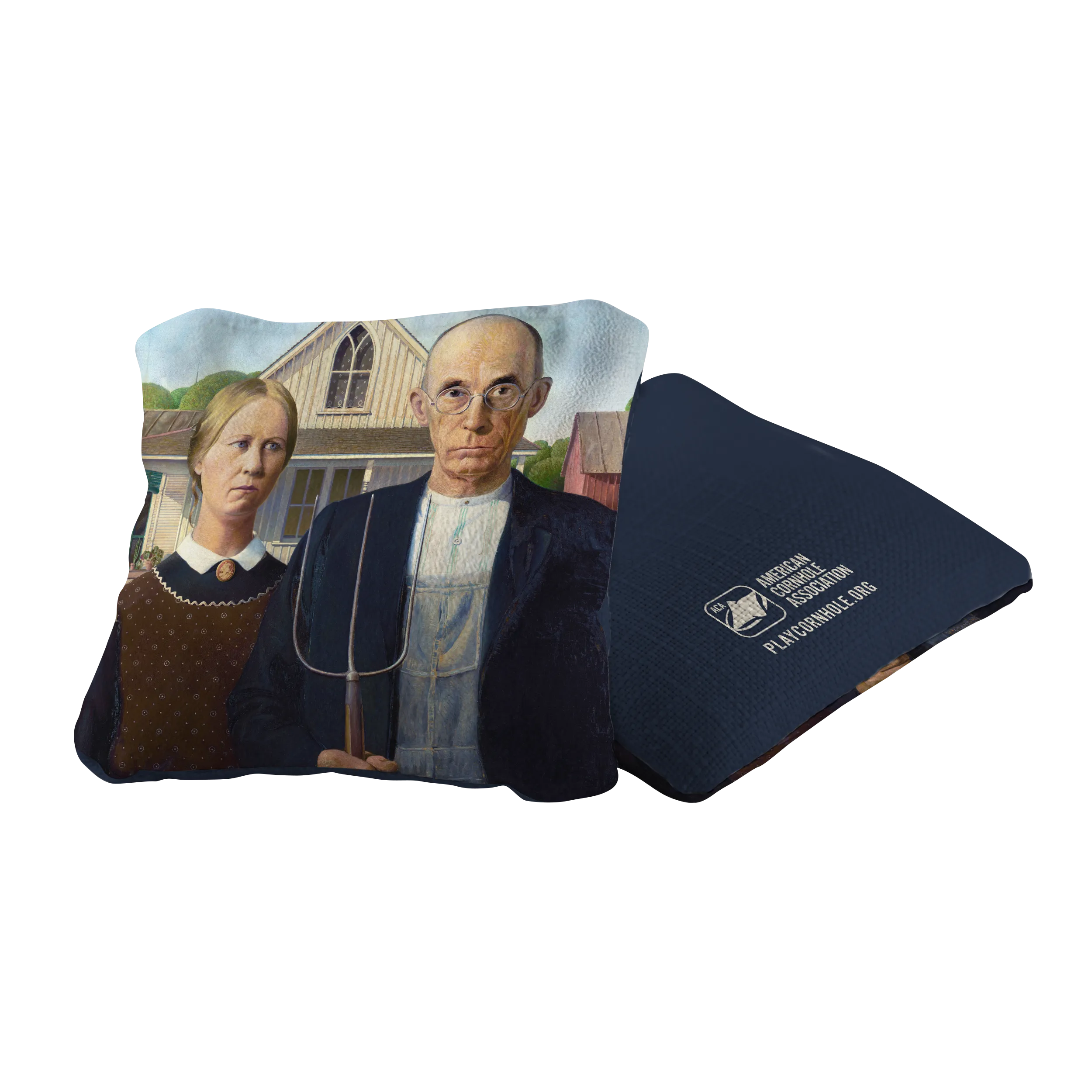 Grant Wood's American Gothic Synergy Pro Cornhole Bags