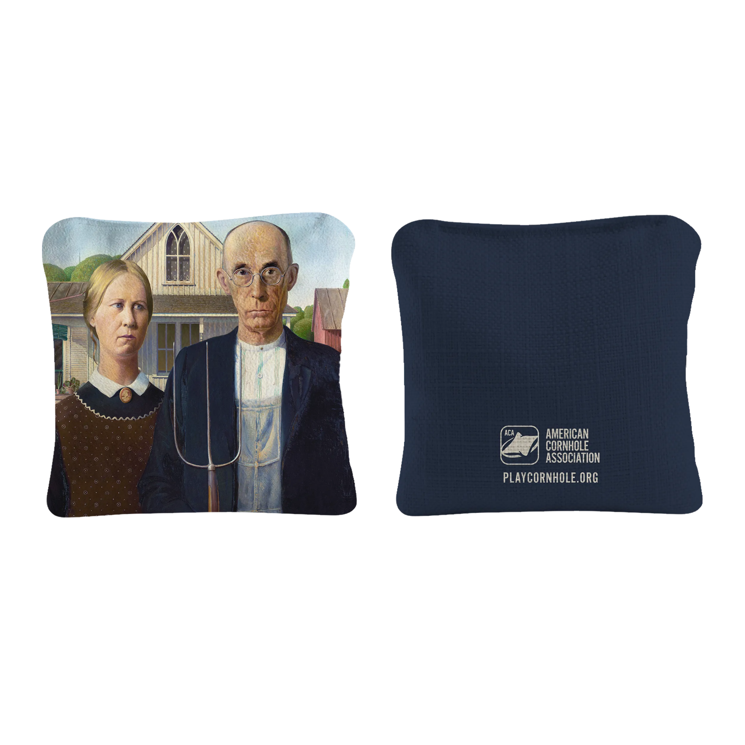 Grant Wood's American Gothic Synergy Pro Cornhole Bags