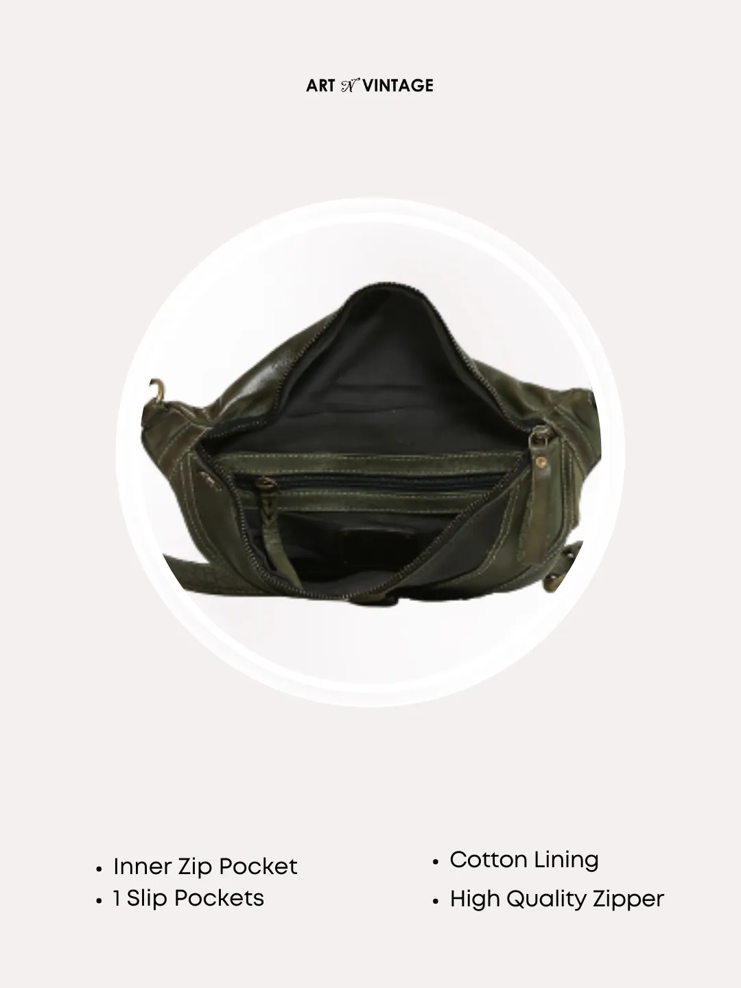 Green Thunder: Biker Waist Belt Pouch In Dual Color