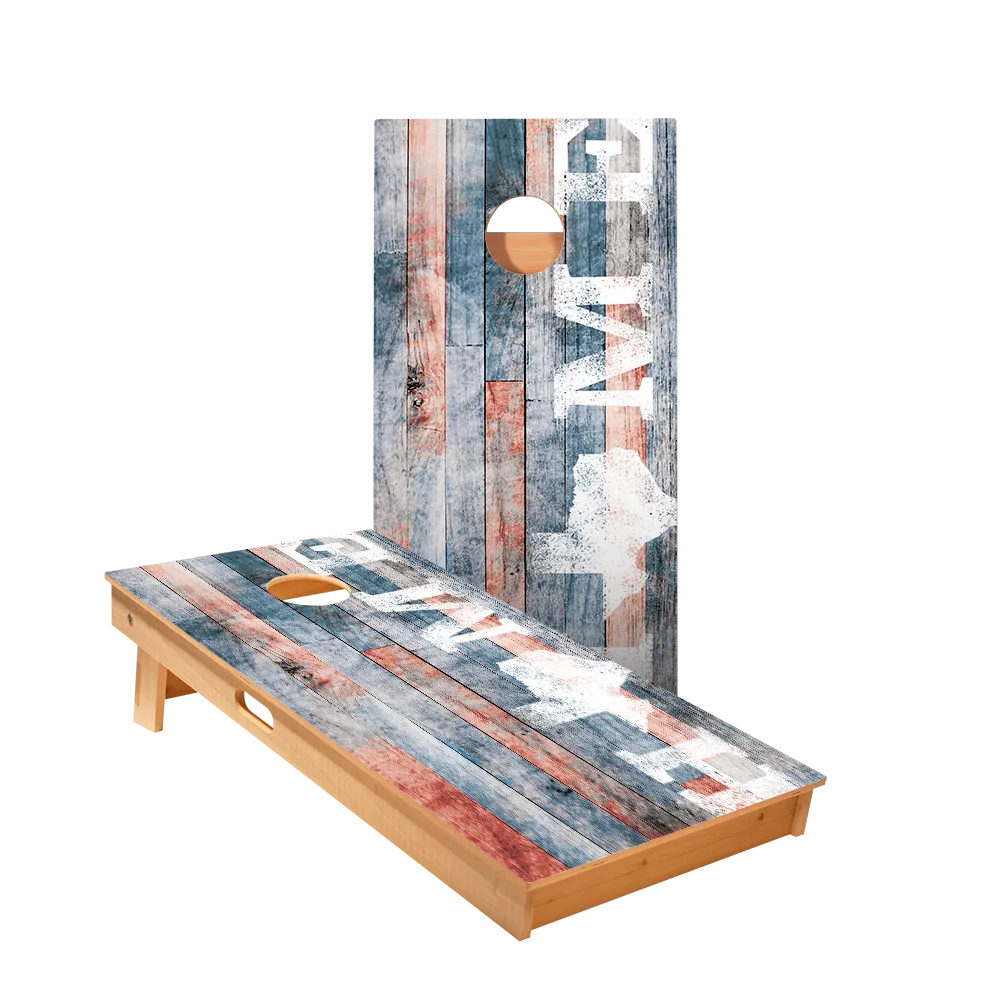 Home State Painted Wood Texas Star Cornhole Boards