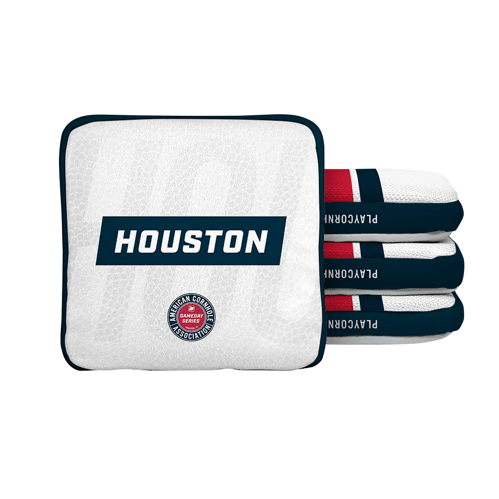 Houston Football Gameday Stripes Synergy Edge Cornhole Bags