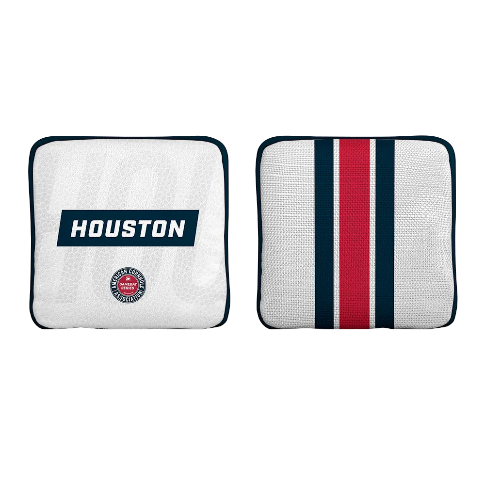 Houston Football Gameday Stripes Synergy Edge Cornhole Bags