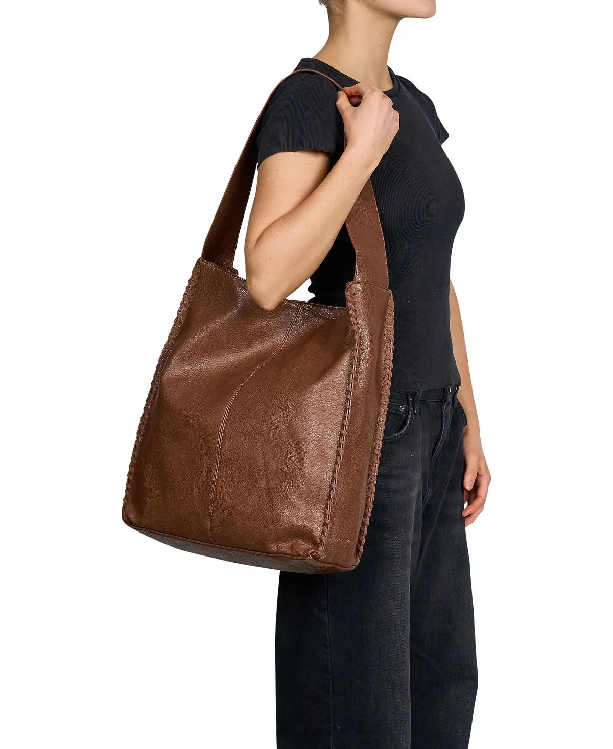 Knowing Urban Originals Faux Leather Hobo Bag