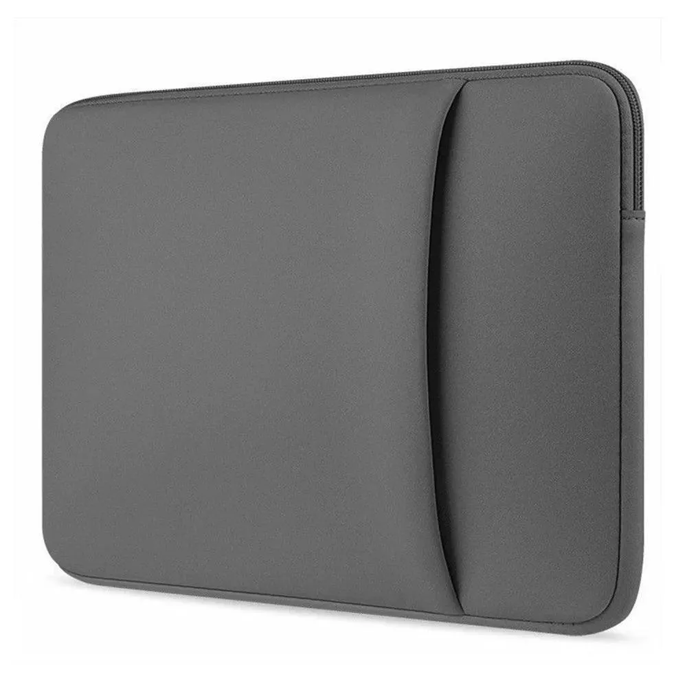 Laptop Sleeve: Stylish Slim Design with Shock Absorption & Accessory Storage
