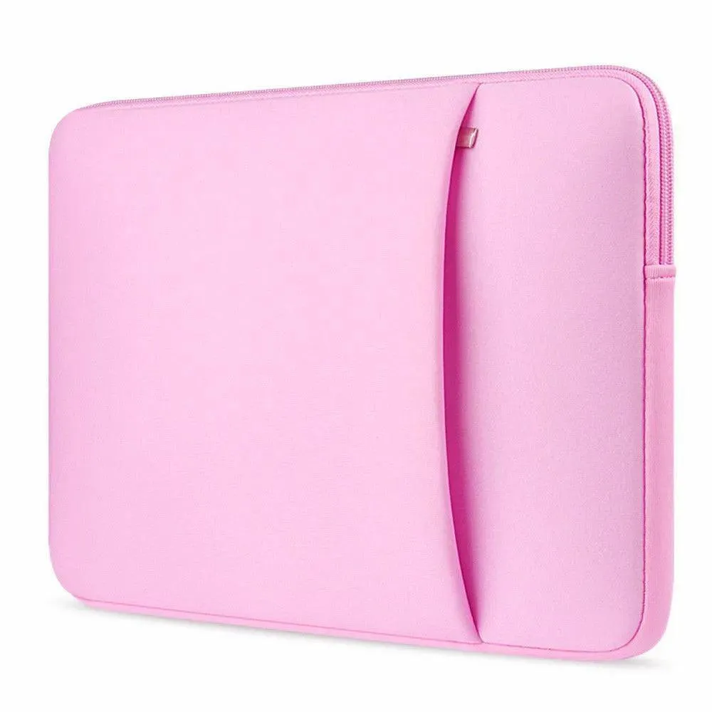 Laptop Sleeve: Stylish Slim Design with Shock Absorption & Accessory Storage