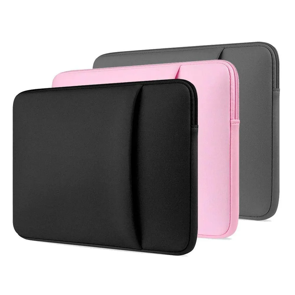 Laptop Sleeve: Stylish Slim Design with Shock Absorption & Accessory Storage