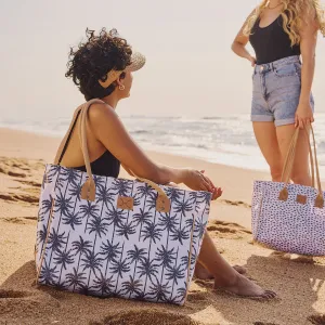 Large Beach Bag Palm Neutral