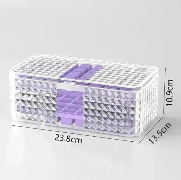 Large New Silicone Square Ice Mold Ice Cube Trays Lid Mold Storage Box Creative Tool Ice Cube Maker Cool Drinks Kitchen Bar